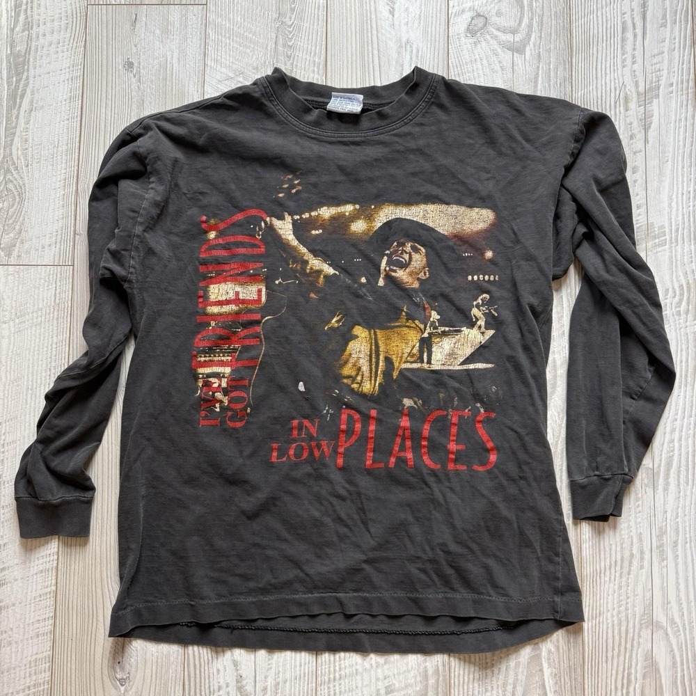 VTG GARTH BROOKS Single Stitch Friends In Low Places 1996 Concert T Shirt Cool